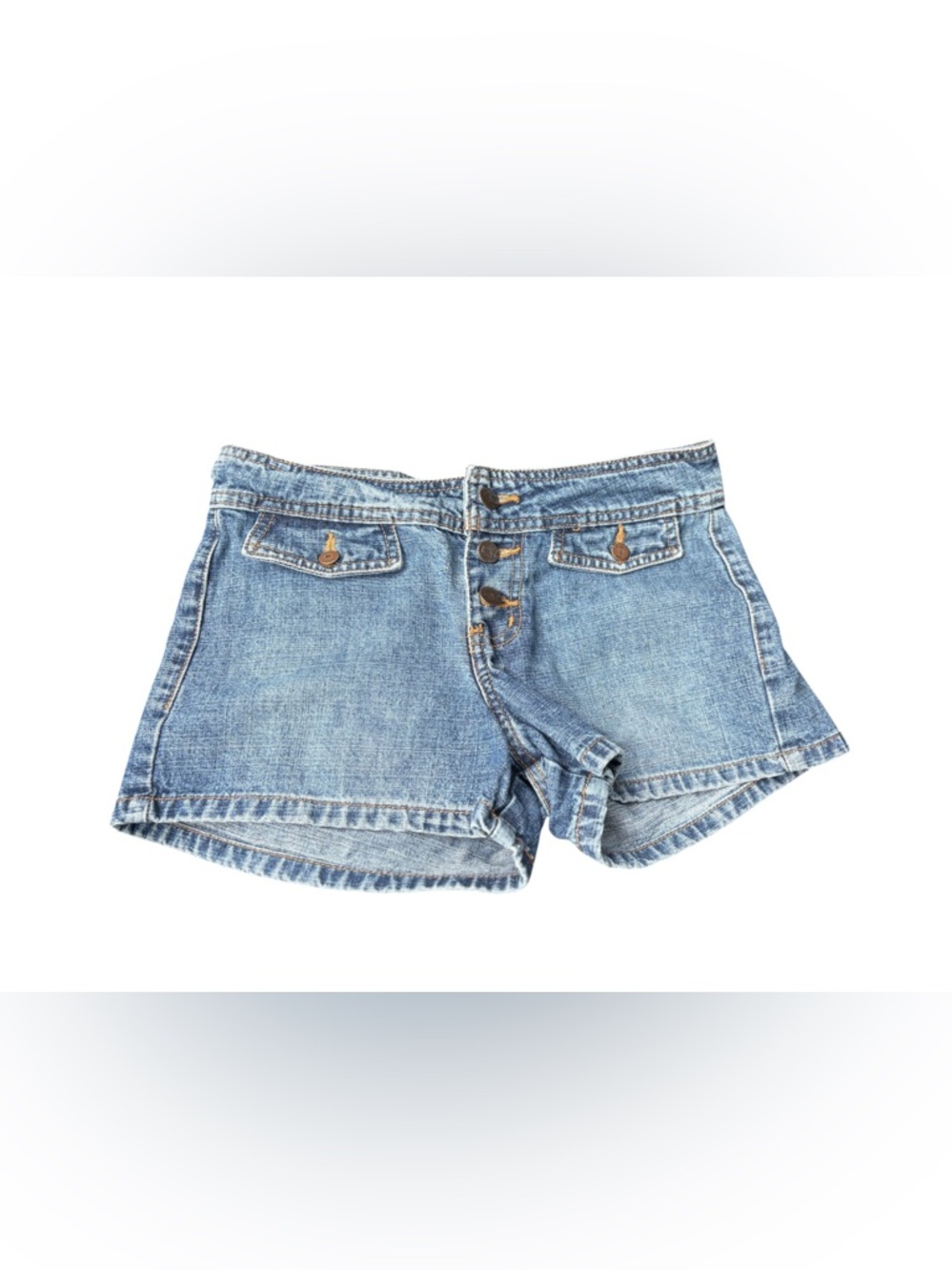 Vintage Y2K L.E.I. Low Rise Button-Fly Denim Shorts - Size 3